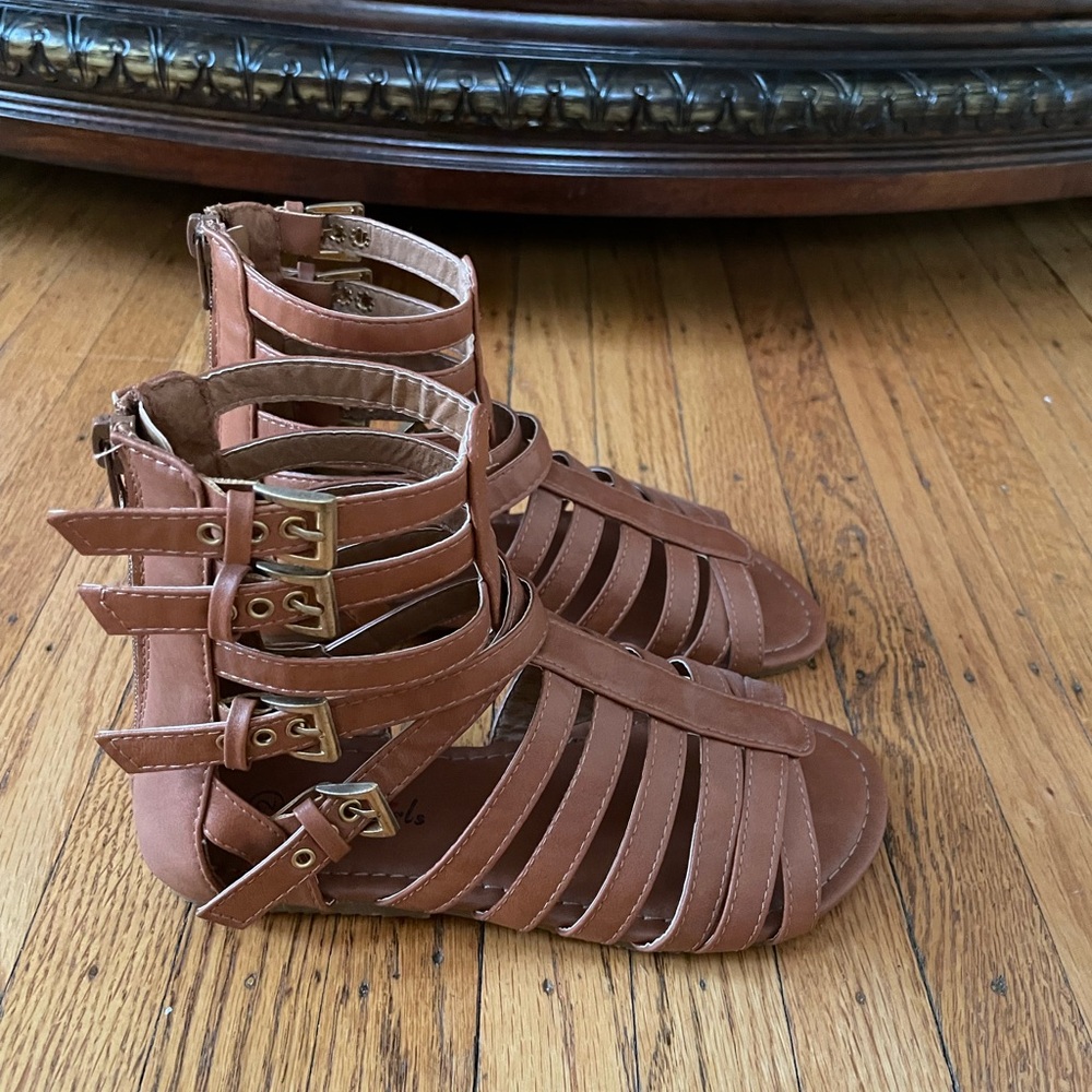 Girls gladiator sandals - size 2